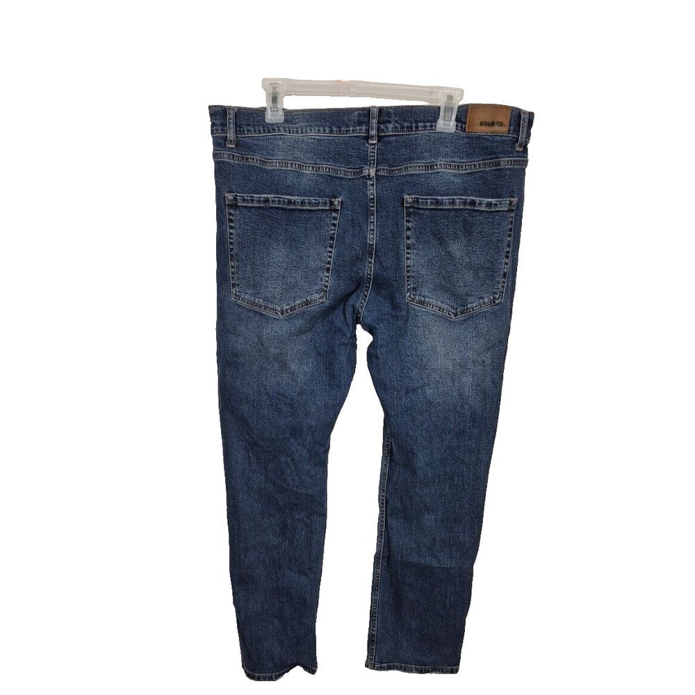 RSQ Jeans Mens  39x29 (38x32‎ Tag) Blue Rexlaxed Tapered Leg - Picture 2 of 6